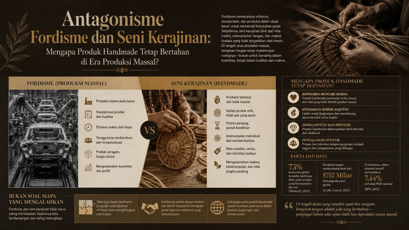 Antagonisme Fordisme Kerajinan: Produk Handmade Tetap Bertahan?