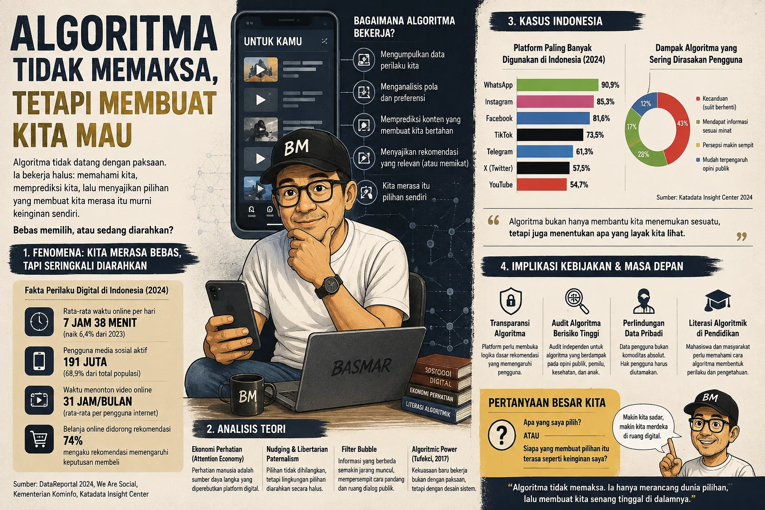 Algoritma Tidak Memaksa, Tetapi Membuat Kita Mau
